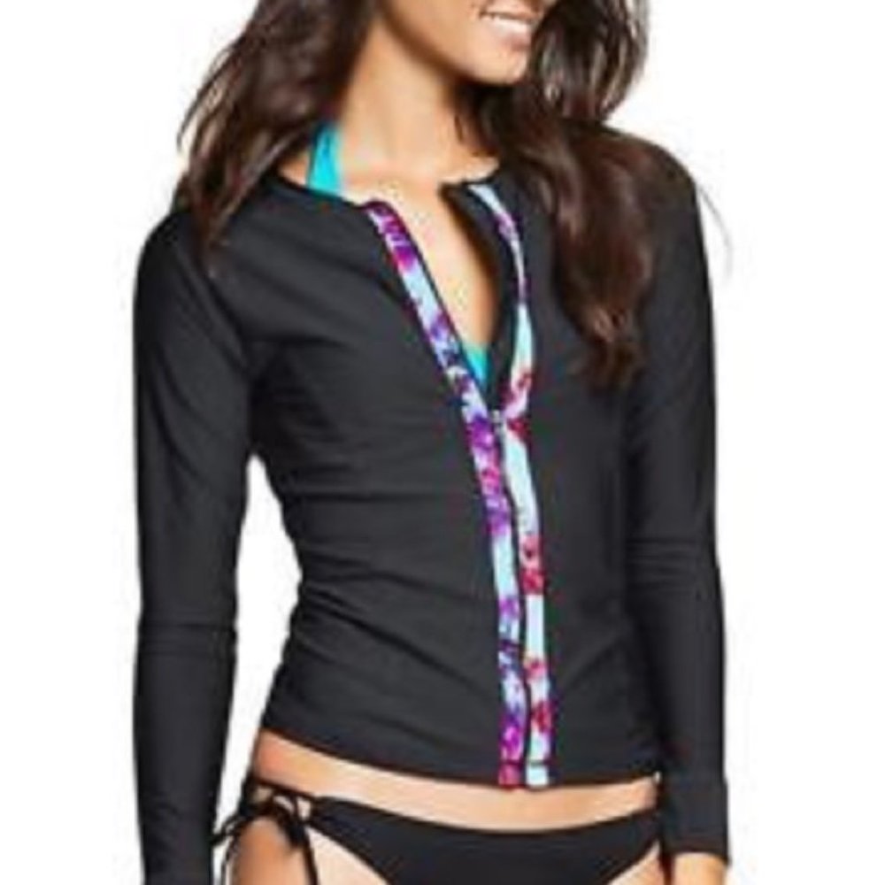 Athleta Floral Fade Rashguard